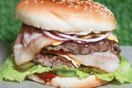 Бургер с мясом двойной