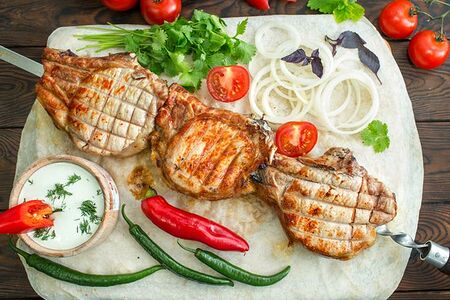 Шашлык из свинины (корейка)