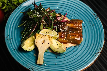 Марина артишок и авокадо баклажан