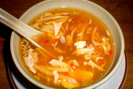 Суп из помидоров с яйцом