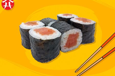 Маки ролл с копченым лососем