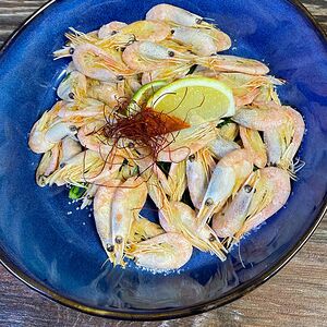 Отварные пивные креветки