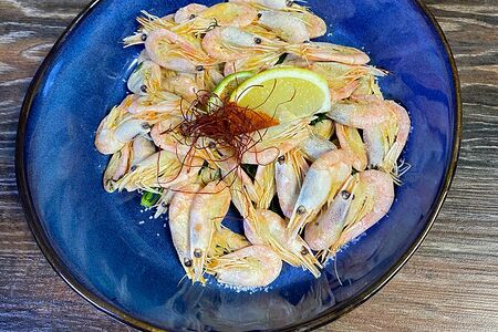 Отварные пивные креветки