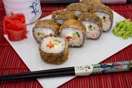 Темпура с креветками