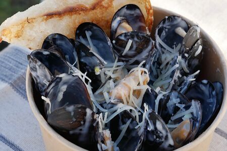 Мидии White Mussel