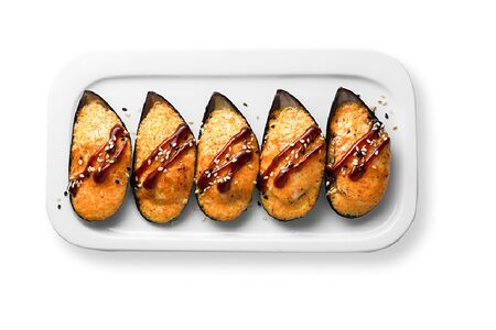 Классические запеченные мидии 