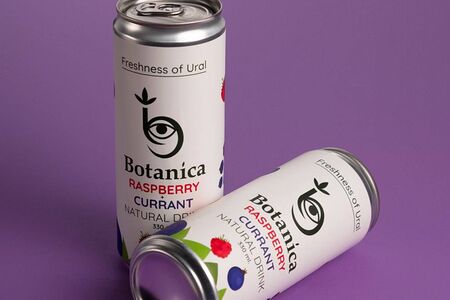 Botanica без сахара со вкусом малины и черной смородины