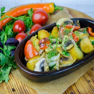 Оджахури с грибами