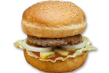 Бургер с говяжьей котлетой