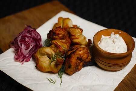 Шашлык из куриного бедра