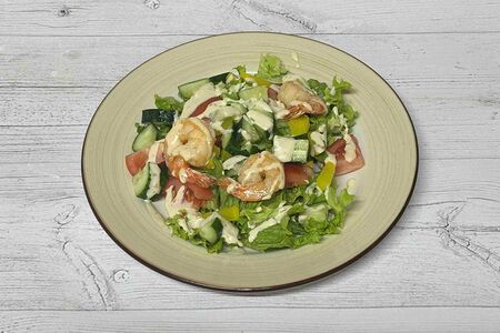 Овощной с креветками