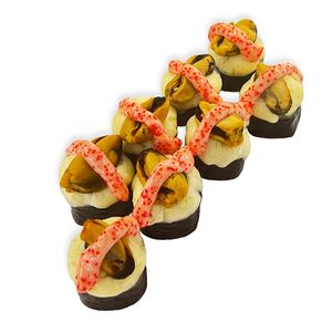 Запечённый с мидиями 