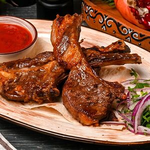 Шашлык из бараньей корейки