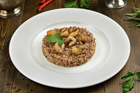 Гречка с грибами