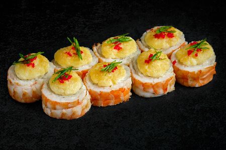 Запеченная Филадельфия с креветкой