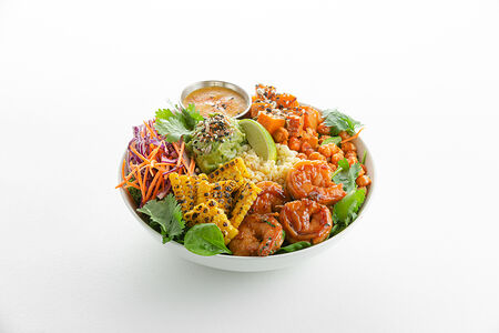 C креветками и булгуром