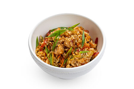 Рис с курицей терияки