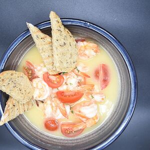 Креветки в сливочном соусе