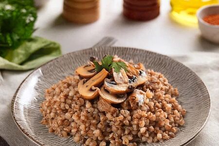 Каша гречневая с грибами