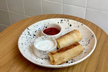 Блины с творогом