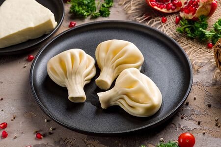 Хинкали с грибами