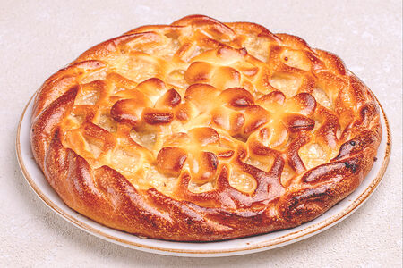 Пирог с лимоном и грушей