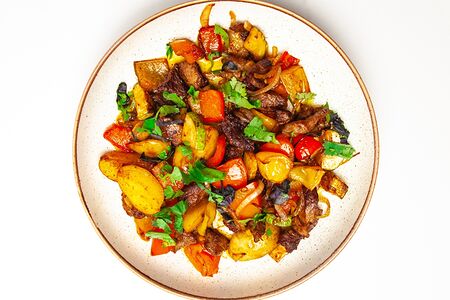 Баранина с овощами