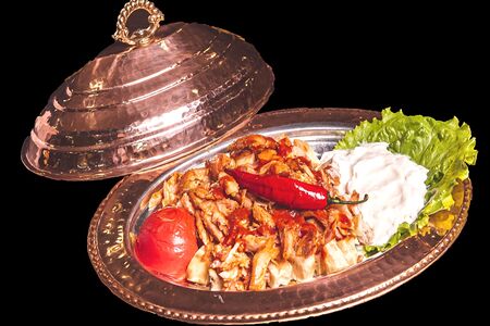 Донер Искендер с курицей