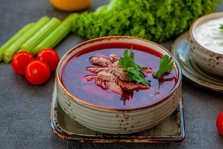 Борщ с говядиной