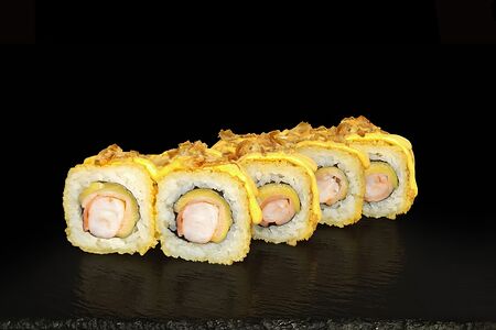 Игирису темпура с креветкой и беконом