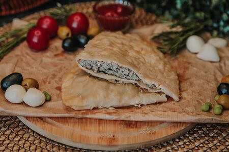 Чебурек с говядиной и свининой