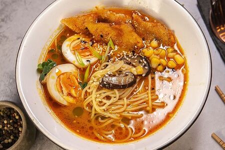 Карри Рамен с курицей