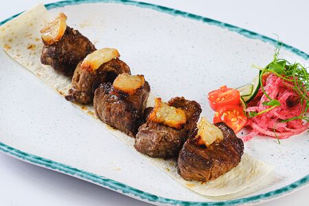 Шашлык из баранины с курдюком