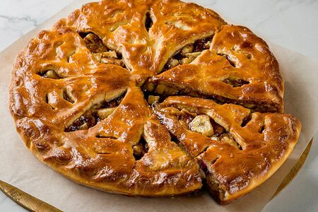 Пирог Банан-шоколад