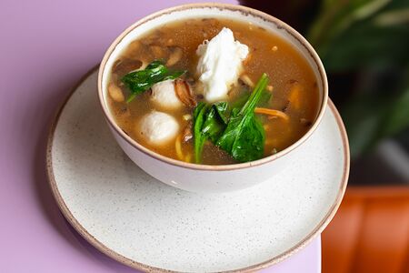 Куриный суп с митболами из индейки