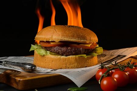 Бургер с телятиной