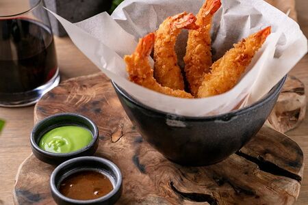 Креветки темпура