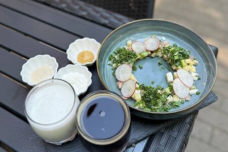 Окрошка на сметане