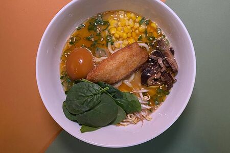 Перечный Рамен Чуа с белой рыбой