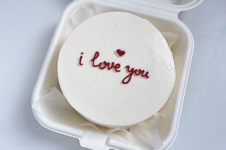 Бенто-торт №3 ваниль-клубника 