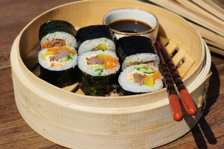 Корейский Джамбо Ролл Кимпаб с говядиной