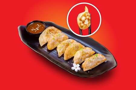 Гёдза с тофу и овощами