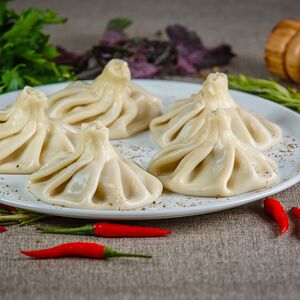 Хинкали отварные с говядиной