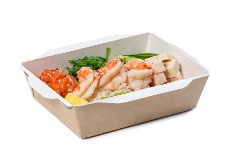 С тофу и креветками