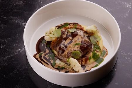 Котлета из телятины с картофельным пюре