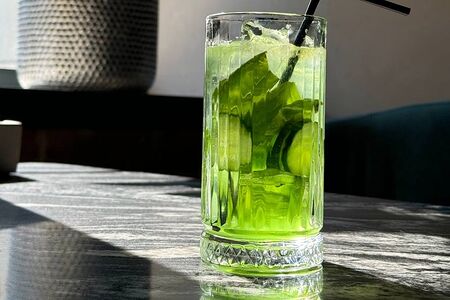 Лимонад огуречно-базиликовый 