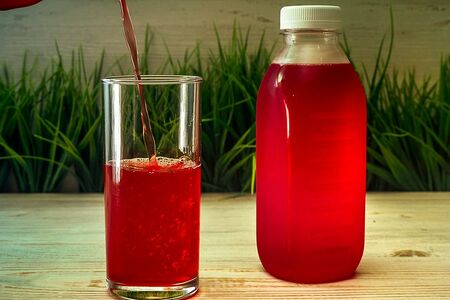 Морс клюквенный собственного приготовления