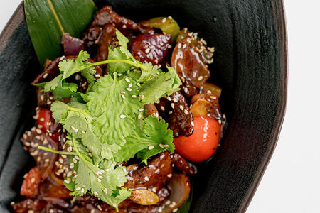 Говядина в соусе черный перец