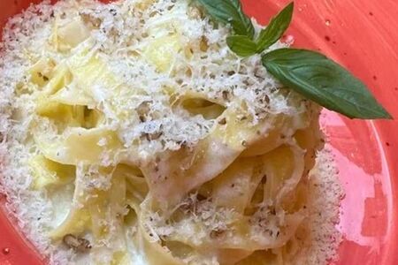 Феттуччине с курицей и грибами