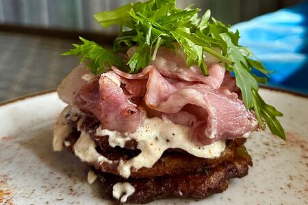 Драники с беконом